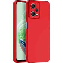 Elif Asya Ceyiz Tekstil Newface Xiaomi Redmi Note 12 Pro 5g Kılıf Nano Içi Kadife Silikon - Kırmızı