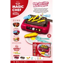 Selvira Magic Chef Sihirli Ocak Oyuncak Mutfak Seti Işıklı Sesli Renk Değiştiren Eğitici Çocuk Oyuncağı Seti 3+ Yaş