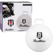 Can Sports Beşiktaş Lisanslı Zıp Zıp Top Kulplu Çocuk Egzersiz Topu