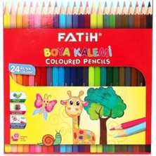 Fatih Tam Boy 24'lü Kuru Boya Seti – Karışık Renkler, Çatlamaya Dayanıklı, Okul ve Hobi Kullanımına