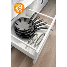 Empressco Euroluxe 9 Adet Kalın Tava,tencere ve Bor Cam Koruyucu Düzenleyici Çizdirmez Elyaf Keçe 30X30 - Fiyatı, Yorumları