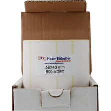 Skygo Hazır Al Hızlı Al Eko Termal Terazi Etiketi 58MM x 40MM Ruloda 500 Adet 40MM Çapında Direk Termal Transfer Etiketi