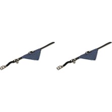 Kedi Boyun Tasması, Zilli, Mavi, 24-29CM (2 Paketi)