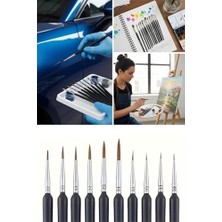 Buffer®10 Adet Hobi ve Araba Rötüş Fırça Seti – Ince Detay Boyama, Model Yapımı ve Araç Çizik Giderme Için Çok Amaçlı Fırça Takımı