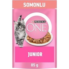 Purına One Somonlu Yavru Kediler Için Yaş Kedi Maması 85 Gram, 26 Adet