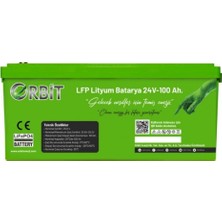 Orbit 24 V 100 Ah Lifepo4 Akü-Abs Kasa
