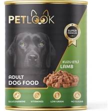 Konserve Köpek Maması Yetişkin Kuzu Etli, Kıyılmış Etli, Pate 415 gr Yaş Mama Düşük Tahıllı