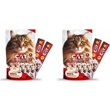 Eurogold Cat Sıvı Kedi Ödülü Dana-Tavuk Etl 5X15 gr 2li Paket