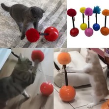 Dev Hacı Yatmaz Tüylü Zilli Kedi Oyuncağı 33CM (Xxl)