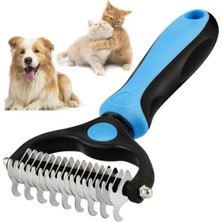 Kedi Köpek Tarağı Tüy Topak Açıcı Çift Taraflı Metal Dişli Evcil Hayvan Bakım Fırçası Tarağ