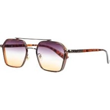 Royal Eyewear RE0039 Metalik Leopar Güneş Gözlüğü