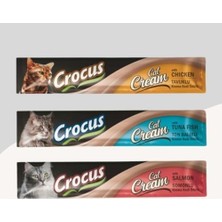 Crocus Kediler Için Krema 3 Farklı Aromalı 3 X15GR