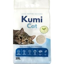 Eko-Premium Saf Dokunuş Kokusuz Naturel Kedi Kumu, Alerji Dostu Güçlü Topaklanan Bentonit (5 L)