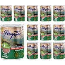 Mystic Yetişkin Kedi Tavuk Ciğerli Pate Yaş Mama 400 gr x 12 Adet