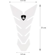 Tank Pad | Ducati, Mv Agusto ile Uyumlu | Kaydırmaz ve Dayanıklı Karbon | Motosiklet Tank Pad | GT05 (Şeffaf - Transparan)