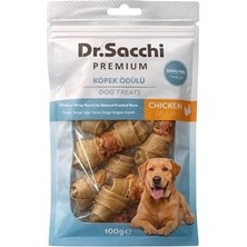 Dr.sacchi Premium Tavuk Sargılı Sığır Derisi Doğal Düğüm Kemik Tahılsız Köpek Ödülü 2“ 12-13 gr 8'li