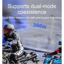 Y20 Max Motosiklet Bluetooth 5.3 Kask Intercom 2 Kişi 300 Metre Eşleşme Özellikli
