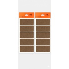 Dikdörtgen Yapışkanlı Mobilya Altlığı (2 Plaka x 5 Adet) - 9x4.5 cm Kesilebilir Ağır Eşya ve Koltuk Koruyucu Ped