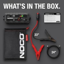 Noco Genius GB50 12V 1500AMP Ultrasafe Lityum Akü Takviye + Powerbank + LED Lamba