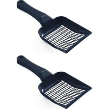 2 Adet Tırmıklı Büyük Boy Kedi Kumu Küreği 28CM