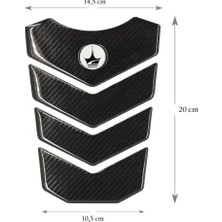 Tank Pad, ile Uyumlu, Bmw Ile Uyumlu, ile Uyumlu Tank Pad, Kaydırmaz Motosiket Tank Padi, Dayanıklı Motosiklet Yakıt Tankı Koruma. GC02 (Karbon)