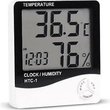 Iç Mekan Higrometre (Nem Ölçer) ve Termometre, Büyük Ekran, Masa Ayaklı, Asmalı, Mıknatıslı, Elektronik Sıcaklık ve Nem Ölçer
