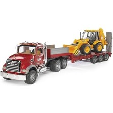 Bruder - Granite Jcb Taşıyan Tır Ölçekli Model