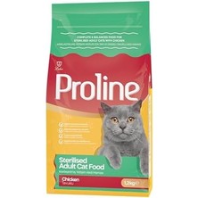 Proline Tavuk Etli Kısırlaştırılmış Kedi Maması 1.2 kg (3 Paketi)