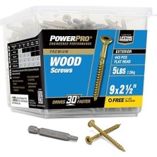 Die Grup 48610 Power Pro Dış All Purpose Vida, 9 x 2 – 1/2, 48610