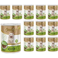 Cuddy Yetişkin Kedi Kuzulu ve Jöleli Konserve Mama 400 gr x 12 Adet