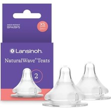 Lansinoh Natural Wave Biberon Emziği Ekstra Yavaş Akışlı (0 Ay)