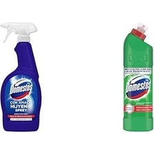 Domestos Çok Amaçlı Hijyenik Çamaşır Suyu Katkılı Temizlik Spreyi 750 ml ve Domestos Yoğun Kıvamlı Çamaşır Suyu Dağ Esintisi 750 ml