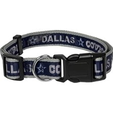 Nfl Dallas Cowboys Köpek ve Kedi Yakası, Büyük Boy, Parlak ve Renkli, Lisanslı Pet Collar