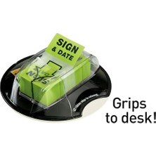 "sign And Date" Bayrakları, 200/MASA Kavrama Dispenseri, 1 Dispenser/paket, 1 "geniş, Parlak Yeşil (680-HVSD)