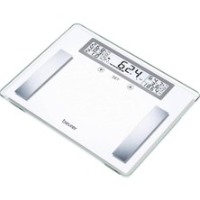 Beurer Bg 51 Diagnosewaage (Xxl Cam Tartı Ila 200 kg Taşıma Gücü, 100 G Bölmeli, Vücut Ağırlığı, Yağ, Su, Muskelanteil, Knochenmasse, Bmı, Kalorienbedarf)