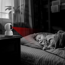 Security P1 Lite Indoor 2k 3mp Wi-Fi Güvenlik Kamerası Aı Algılama, 8x Zoom, Alexa ve Uyumlu