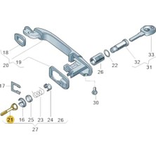 Ön Kapı Şifre Eksantrik Çubuğu 6N0837223A Vw Polo Hb ile Uyumlu 1994-2000