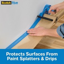 Scotchblue 3m M1000 El Maskesi El Kapağı, Kapak Kağıdı Için, Tüm Yapışkan Bant Genişlikleri Için, Bıçaksız 1 Dispenser, Maskeleme Bandı ve Kağıt