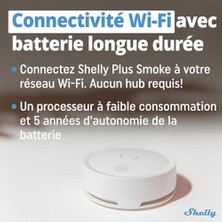 Plus Duman Alarmı | Akıllı Duman Dedektörü | Wi-Fi ve Bluetooth | Alexa ve ile Uyumlu | Anında Bildirim | Sesli ve Işıklı Yangın Alarmı