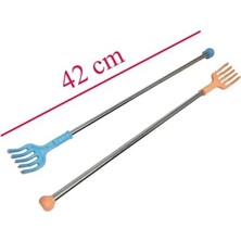 Sırt Kaşıyıcı, Metal, Renkli Plastik Saplı, 42 cm