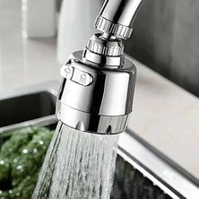 Musluk Başlığı - 3 Kademeli Musluk Başlığı - Krom 360 Derece Musluk Başlığı