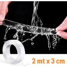 Ultra Güçlü Çift Taraflı 2 mt x 3 cm Çift Taraflı Bant (4172)