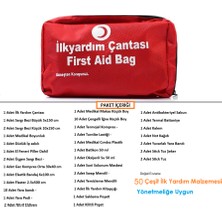 Doğal Eczane Minibüs Dolmuş Ilk Yardım Çantası Tüvtürk Muayene Uyumlu Trafik Yönetmeliğine Uygun 35 Parça