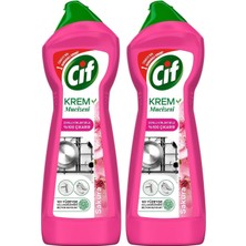 Cif Krem Mucizesi Sakura Parfümlü Yüzey Temizleyici 750 ml 2li Paket