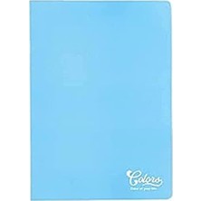 Colors A4 60 Yaprak Çizgili Defter, Pudra Mavi