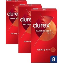 Yakın Hisset 8 Xl Prezervatif (3 Paketi)