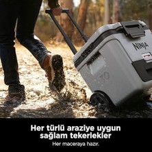 Frostvault Hard Cooler 28 L, Birinci Sınıf Yalıtımlı Soğutma Kutusu, 6 Güne Kadar Buz Tutar, Buzdolabı Sıcaklığına Sahip Entegre Kuru Saklama Çekmecesi, 48 Kutu Için Uygundur, Cloud