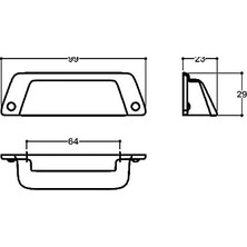 64 mm Antik Rengi Tas Kulp