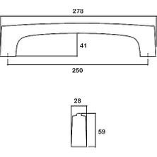 Krom 25 cm Çekme/sürgü Kapı Kolu
