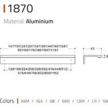1870 Entegre Kulp Krom Renk 192 mm